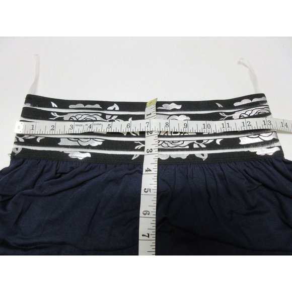 Moa wide elastic waist band navy maxi skirt - Picture 8 of 10